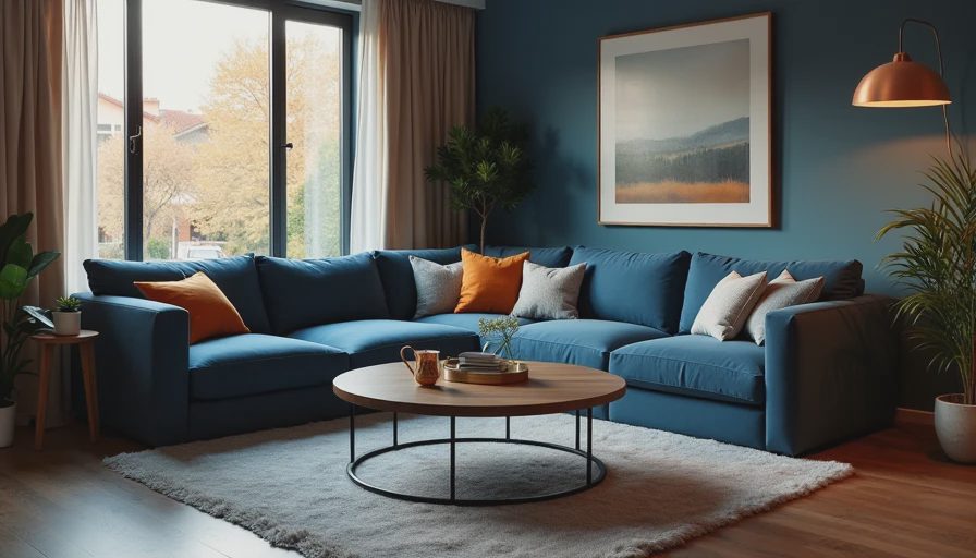 Visual context for l shaped couch