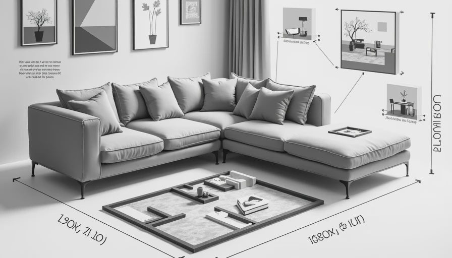 Visual context for small sectional