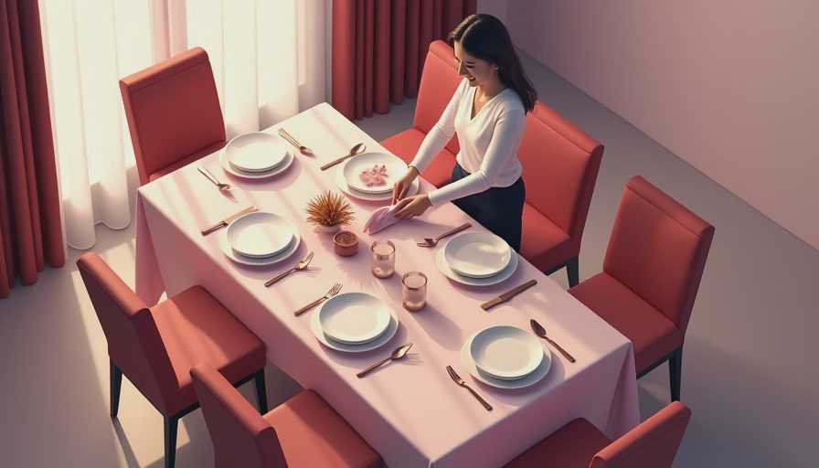 Visual context for dining set for 6